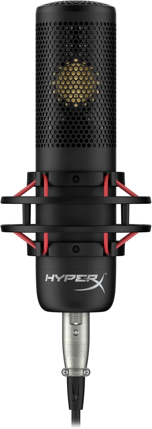 Micrófono HyperX ProCast de condensador con un gran diafragma