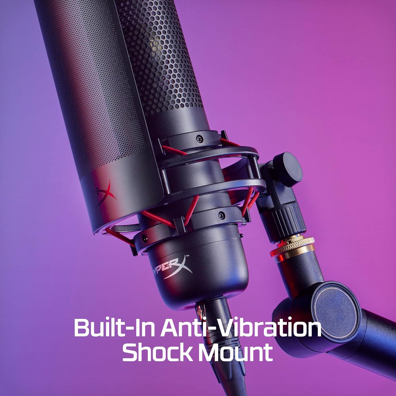 Micrófono HyperX ProCast de condensador con un gran diafragma