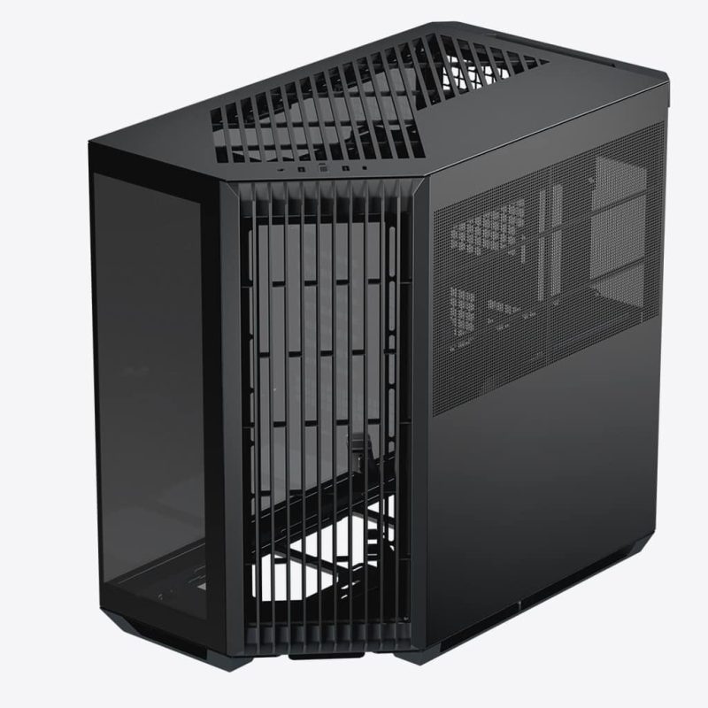 CASE APNX V1-BK-V1 TORRE MEDIA PANEL LATERAL VIDRIO 2 PUERTOS USB 3.0 Y 1 PUERTO USB-C APCM-VI01003.11 NEGRO