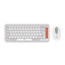 TECLADO Y MOUSE LOGITECH POP ICON COMBO INALÁMBRICO BLUETOOTH ESPAÑOL 920-013055 BLANCO