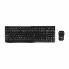 TECLADO Y MOUSE LOGITECH MK270 COMBO MEMBRANA INALÁMBRICO 2.4 GHZ INGLES 920-004536 NEGRO