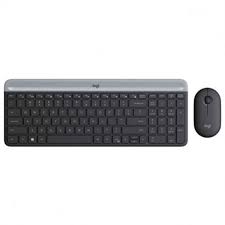 TECLADO Y MOUSE LOGITECH MK470 SLIM COMBO INALÁMBRICO 2.4 GHZ INGLÉS 920-009437 NEGRO