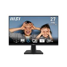 MONITOR 27" MSI PRO MP275Q 2560 X 1440 FHD 100HZ 1MS EYESERGO HDMI DISPLAY PORT PLANO NEGRO 9S6-3PC3CM-025