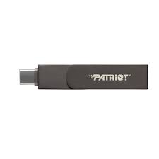 MEMORIA USB 256GB PATRIOT ILUXE STICK USB 3.2 GEN1 TYPE-C / LIGHTNING RESPALDO AUTOMÁTICO MFI IPHONE/IPAD PI256GSKM30CL GRIS OSCURO