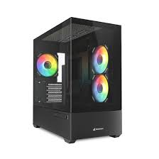 CASE RGB SHARKOON MK6 MID TOWER VENTILADORES 3 DE 120MM CON VIDRIO LATERAL 4044951041794 NEGRO