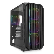 CASE RGB SHARKOON AK5M MID TOWER VENTILADORES 4 DE 120MM CON VIDRIO LATERAL 4044951041671 NEGRO
