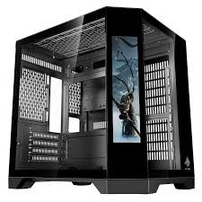 CASE EAGLE WARRIOR CG01KVRA001C MINI TOWER SIN VENTILACION INCLUIDA CON VIDRIO TEMPLADO LATERAL SIN FUENTE CON PANTALLA DE 9.16" NEGRO
