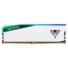 MEMORIA RAM PC 16GB PATRIOT VIPER ELITE 5 RGB DDR5 5600MHZ CL36 1.25V PVER516G56C36W BLANCO