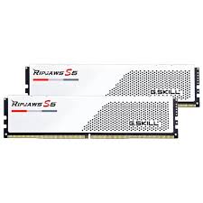 MEMORIA RAM PC 32GB(2X16GB) G.SKILL RIPJAWS S5 DDR5 5600MHZ CL28 1.35V F5-5600J2834F16GX2-RS5W BLANCO