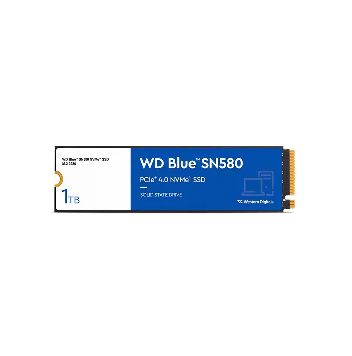Disco duro interno sólido M2 SN580 de 1 TB, color azul, WD WDS100T3B0E