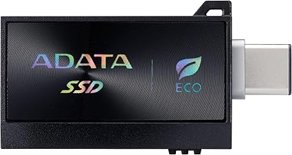 HD SOLIDO EXTERNO 512GB ADATA SC730 USB 3.2 GEN 2 TIPO C/A 600 MB/S LECTURA 600 MB/S ESCRITURA SC730-512G-CACTI NEGRO