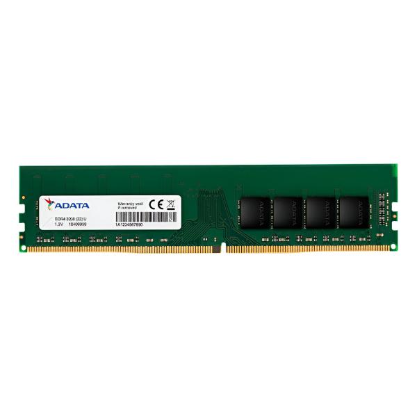 MEMORIA RAM PC 16GB ADATA AD4U320016G22 SGN DDR4 3200 MHZ CL22 1.2 V PREMIER U DIMM 8 LAYER PCB AHORRO ENERGÉTICO DIMM 288 PINES