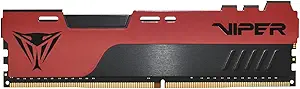 MEMORIA RAM PC 8GB PATRIOT VIPER ELITE II DDR4 3200MHz CL18 1.35V PVE248G320C8 V NEGRO/ROJO