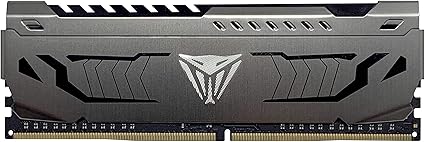 MEMORIA RAM PC 16GB PATRIOT PVS416G320C6 V4S DDR4 3200 MHZ CL16 1.35 V VIPER 4 STEEL. DISIPADOR ALUMINIO. XMP 2.0 DIMM 288 PINES NEGRO