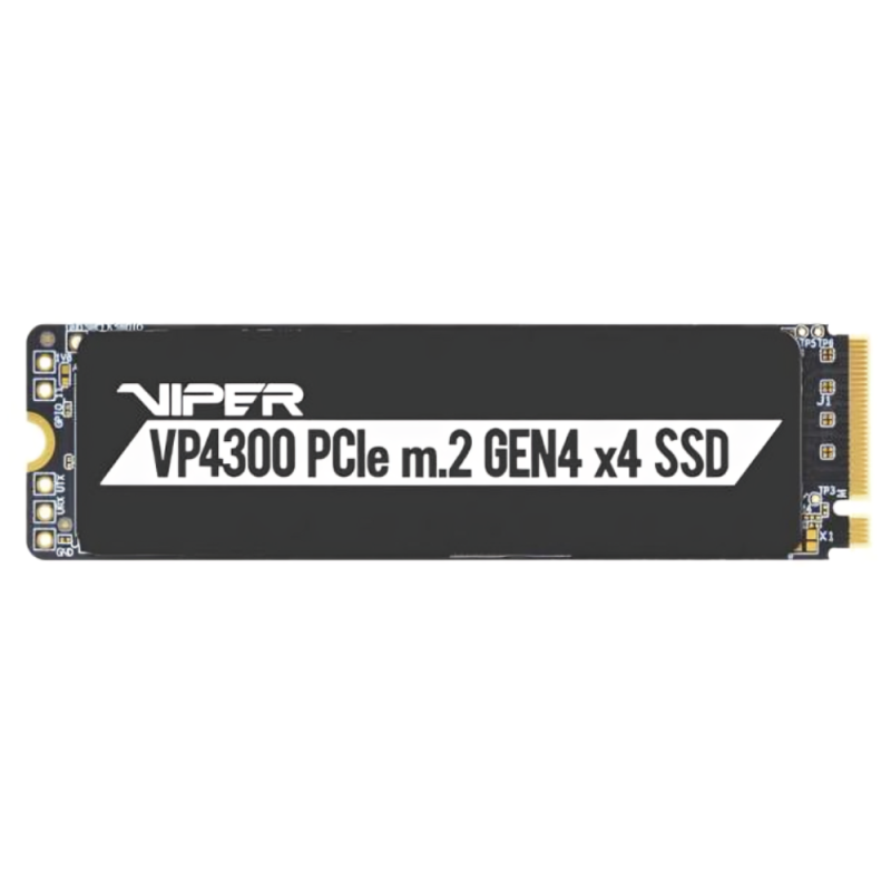 HD INTERNO SOLIDO 2TB PATRIOT VP4300 PCI-E M.2 GEN4 x4 7.400 MB/S / 6.800 MB/S VP4300-2TBM28H NEGRO