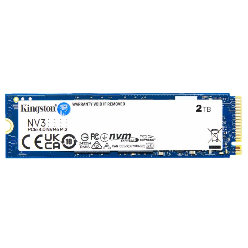 HD INTERNO SOLIDO 2TB PCIe 4.0 NVMe KINGSTON NV3 SNV3S/2000G