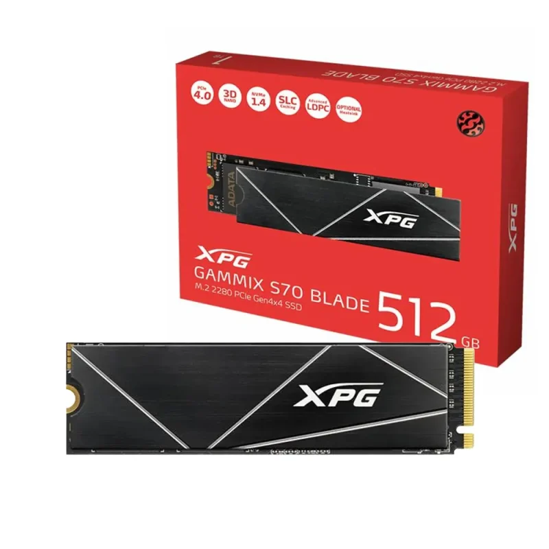 Almacenamiento Adata XPG Gammix S70 Blade 512GB – NVME PCIE GEN4