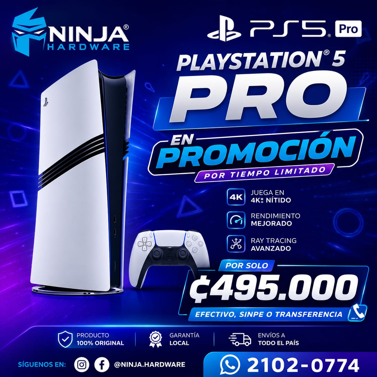 PLAYSTATION 5 PRO Edición Digital 2TB PS5