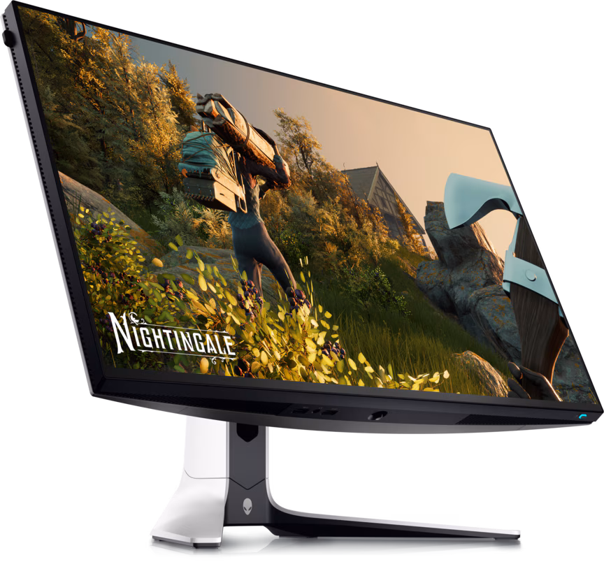 Alienware AW2723DF Gaming Monitor – 27-inch (2560 x 1440) 280Hz Display (DP 1.4), 1ms Response Time, NVIDIA G-Sync, Preset OSD Modes, Height/Tilt/Swivel/Pivot Adjustability – Lunar Light – Tamañodelapantalla 27  USADO